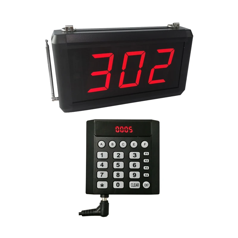 Restaurant Clinic Nursing Home Long Range Wireless LED Display Kitchen Call Waiter System