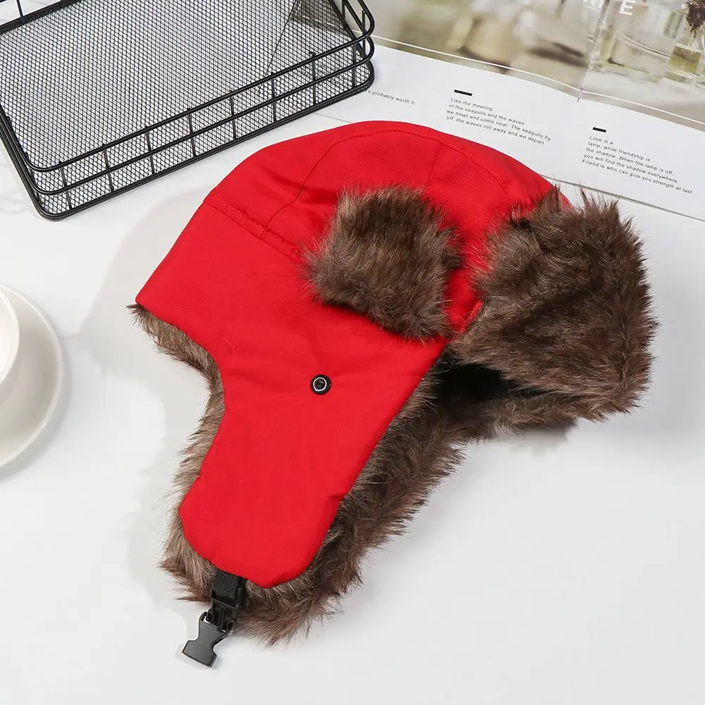 Men Women Trapper Hats Russian Ushanka Warm Winter Fur Earflap Ski Hat