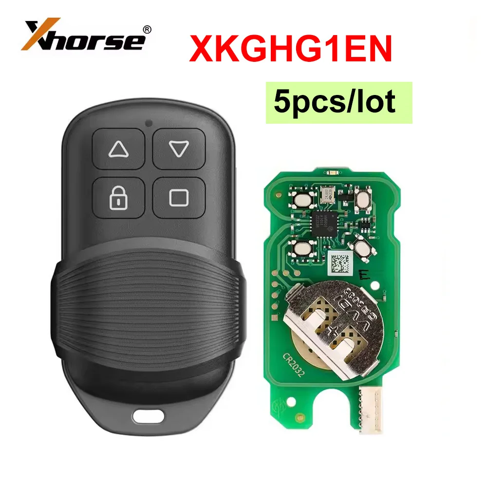 5pcs/lot Xhorse XKGHG1EN Masker Garage Remote Key Working with KEY TOOL PLUS/ MAX PRO/ MAX/ MINI KEY TOOL