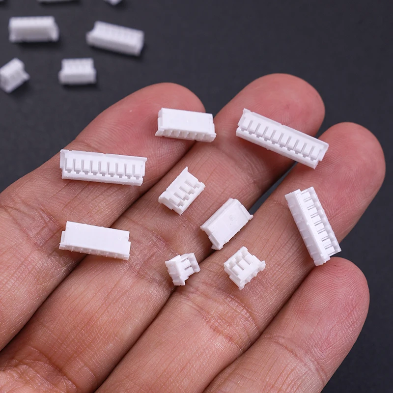 50 Stück ZH1.5 Buchsensteckergehäuse 1,5 mm Rastermaß Kunststoffgehäuse Stecker für Leiterplatten - Verschiedene Größen 2P/3P/4P/5P/6P/7P/8P/9P/10P – Detail 1