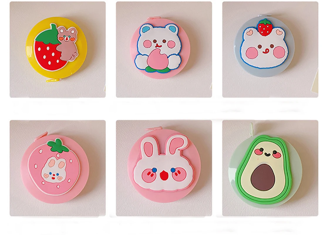 Mini Cute Soft Tape Measure Double Scale Body Sewing Flexible Ruler For Weight Loss Medical Body Measurement Sewing Tailor Craft