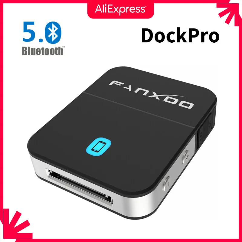 Fanxoo DockPro-adaptador Bluetooth 5,0 de 30 pines para Bose Sounddock JBL SONY YAMAHA, estéreo y otra estación de acoplamiento para iPhone y iPod