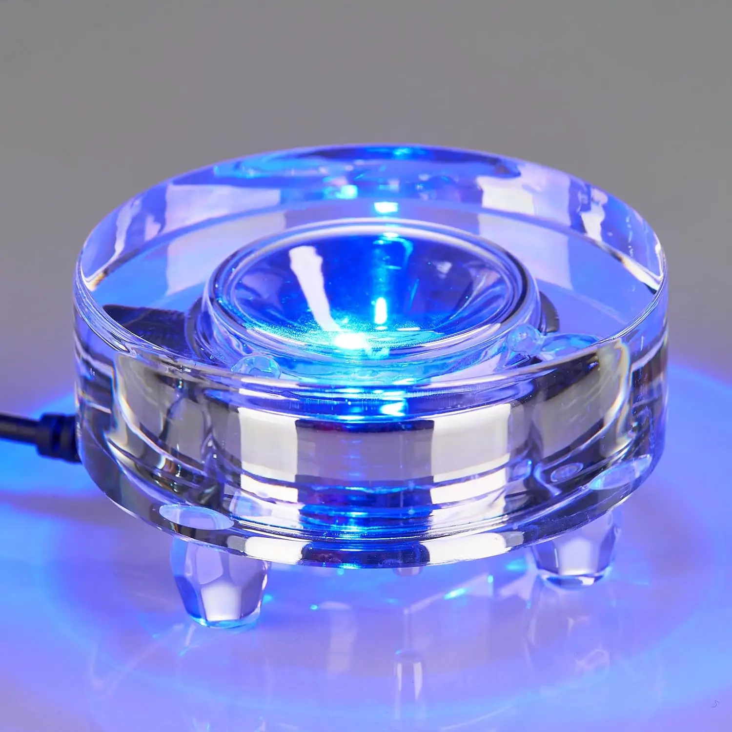 

Многоцветная светодиодная подставка для 3D-хрустальных изделий, акриловых фигурок, 7 цветов, круглая, с питанием от USB