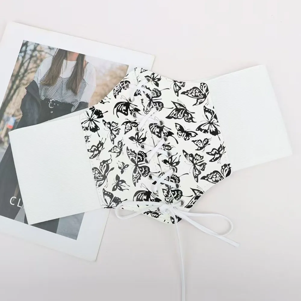 

Модный эластичный корсетный пояс, широкий декоративный пояс, внешняя одежда, поясные ленты для похудения, аксессуар для рубашки