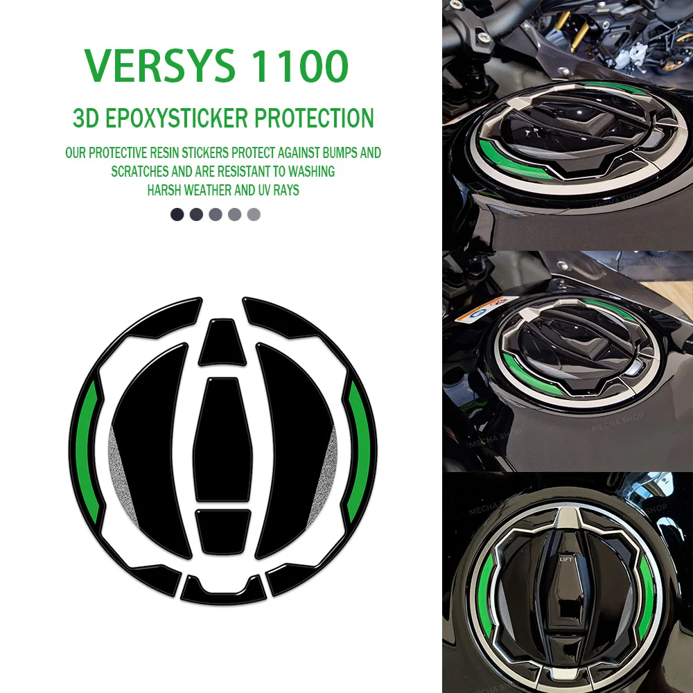 

3D смола Versys 1100 наклейка мотоциклетная крышка топливного бака защитный аксессуар для Versys 1100 2025