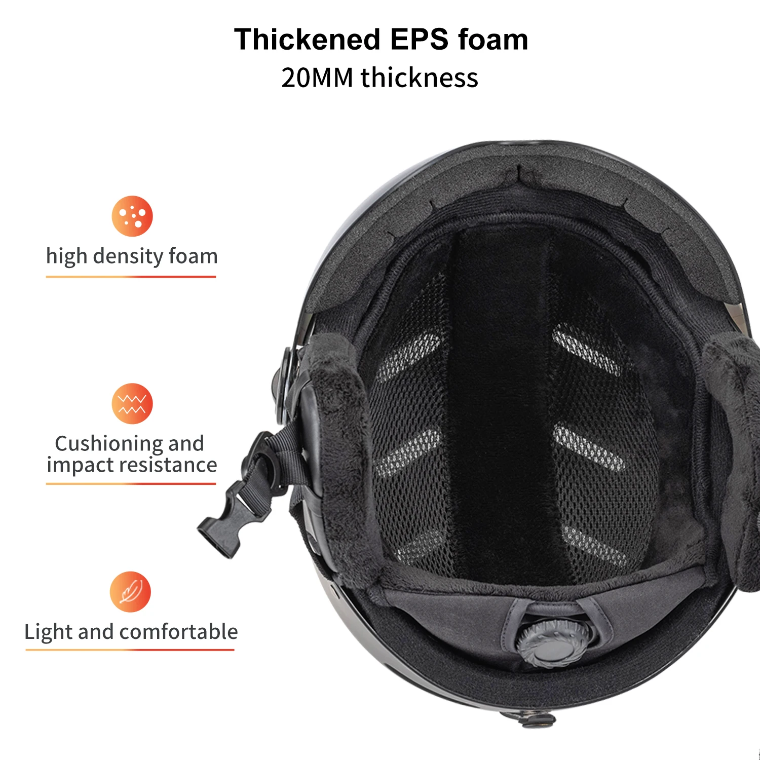 SEEKERWinter Sports Ski Helmet Ski Integrated Mirror Helmet Anti-Impact Adult Single Board Double Board Outdoor Ski SafetyHelmet view 5