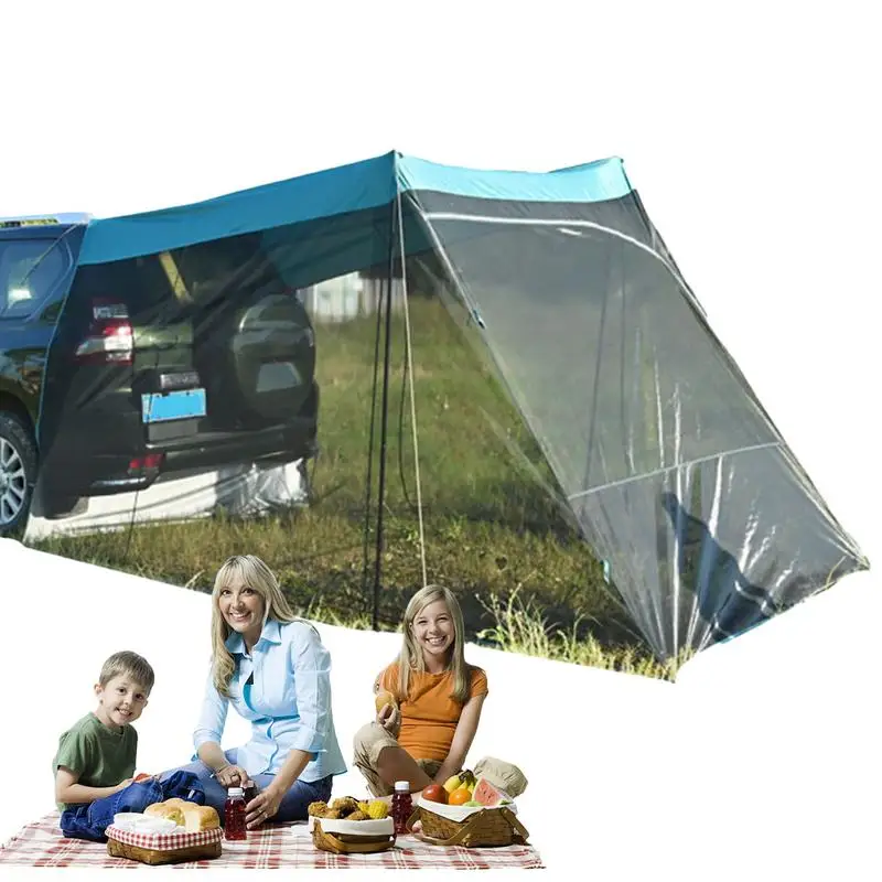 

Self-driving SUV Trunk Tent Camping Auto Tail Tent Waterproof Car Awning Tailgate Tent Portable Sunshade Windproof Car Rear Tent