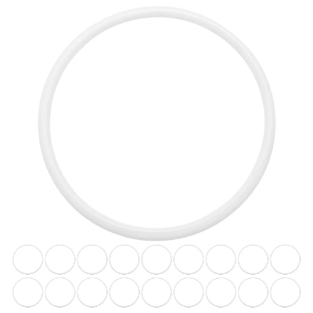 50 قطعة الأطواق البلاستيكية للحرف اليدوية DIY حلم الماسك اكسسوارات إكليل الأزهار إطارات حلقات بلاستيكية الأزهار هوب التطريز هوب #5