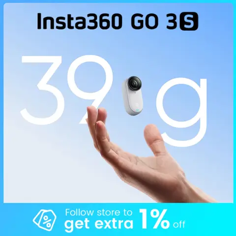 Insta360 GO 3S Tiny 4K Action Camera Black White 39g 64G 128G Action Pod AI Editing Waterproof FlowState Insta 360 GO3S Original