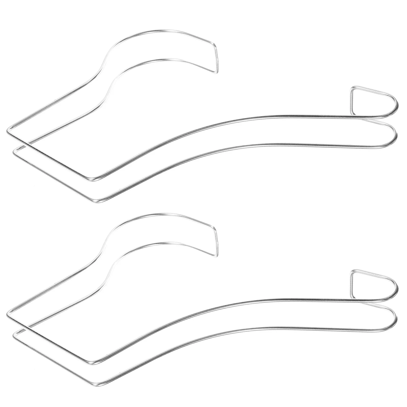 

2pcs Stainless Steel Shoe Shaper Sandal Display Rack Boot Inserts Support Stand For Shoe Store High Heel Display Rack