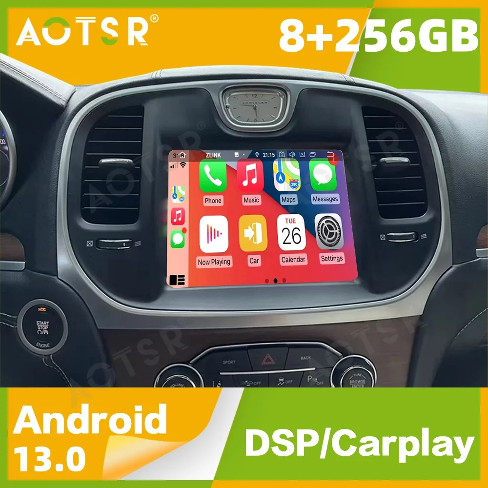 

For Chrysler 300C 2013 2014 2015 2016 2017 2018 2019 Android Car Multimedia Automotive GPS Navigation Radio Stereo Head Unit
