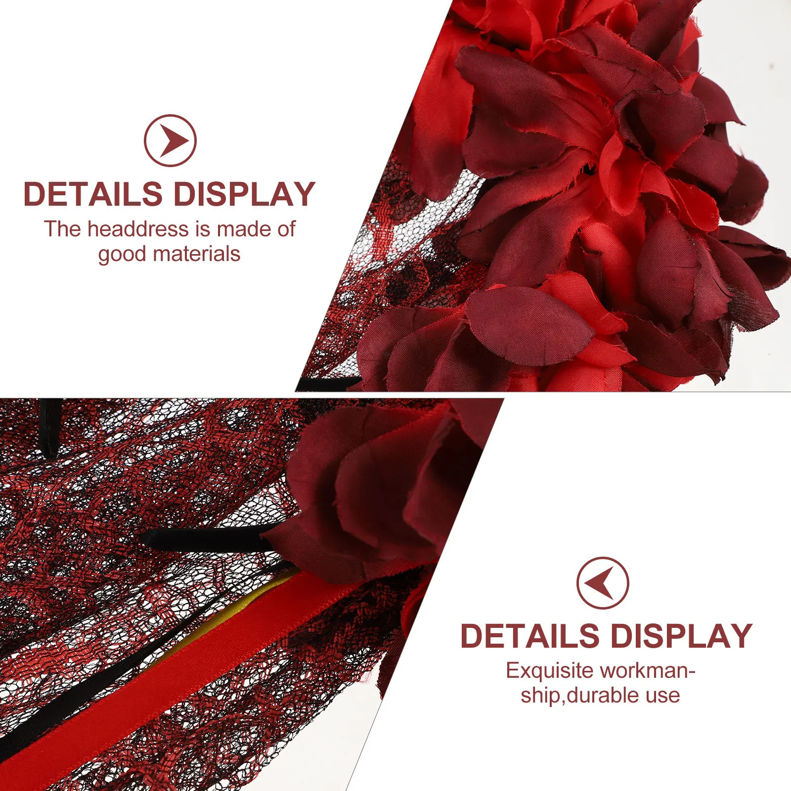 

Красная тюлевая повязка на голову для женщин, вуаль, повязка для волос, вечерние реквизит для фотосессии, марлевый аксессуар для волос, праздничный свадебный головной убор