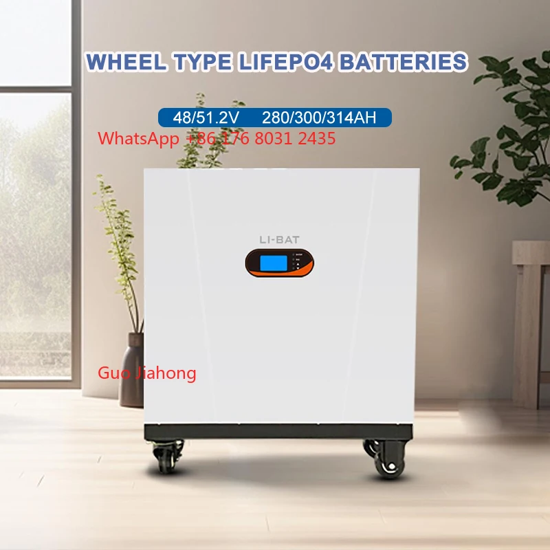 

48V 51.2V Wheeled Pv Panel Energy Storage Battery Lifepo4 Lfp Batteries