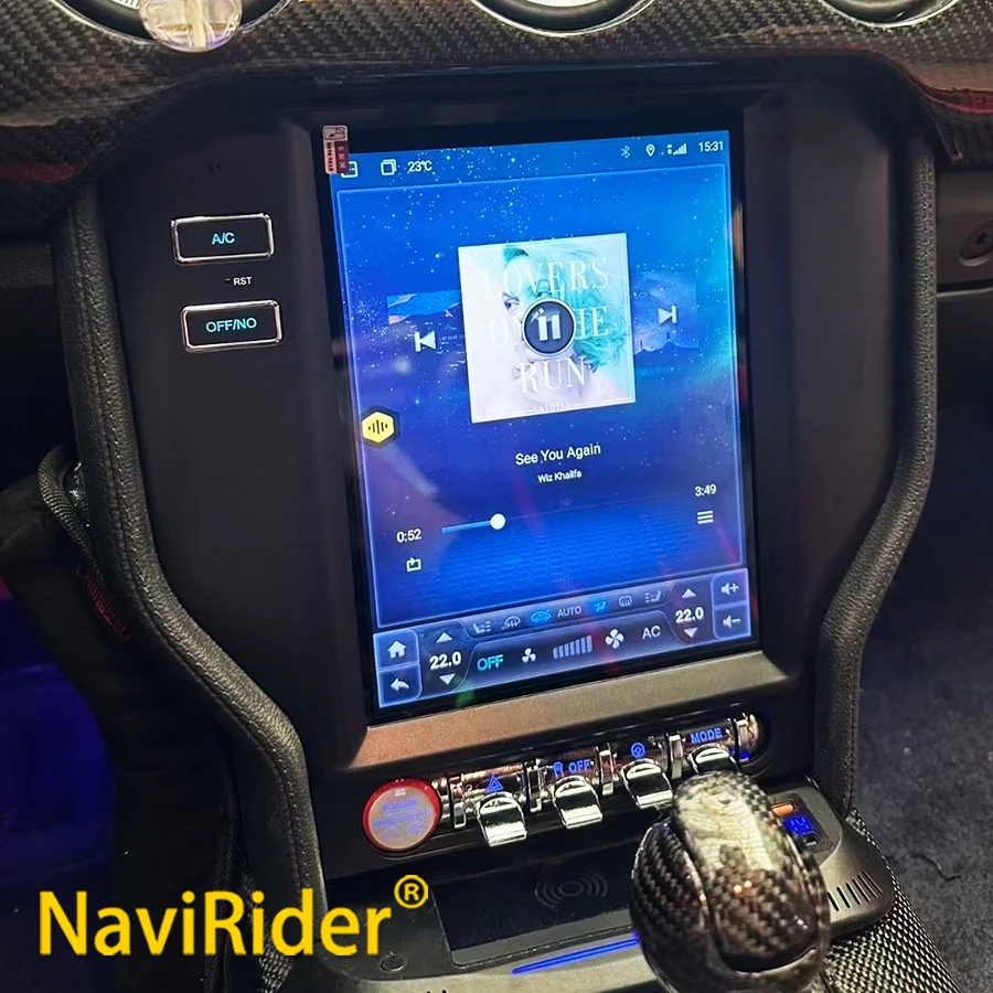 Radio de coche 256G Android 15 para Ford Mustang 6 VI S550 2014 - 2021 Auto Carplay reproductor Multimedia Vedio navegación GPS 4G WIFI GPS