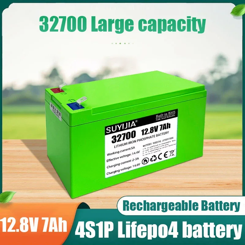 32700 12,8 V 7 Ah 4S1P LIFEPO4 lithiumbatterij geschikt voor sproeierwagen elektrische kinderauto