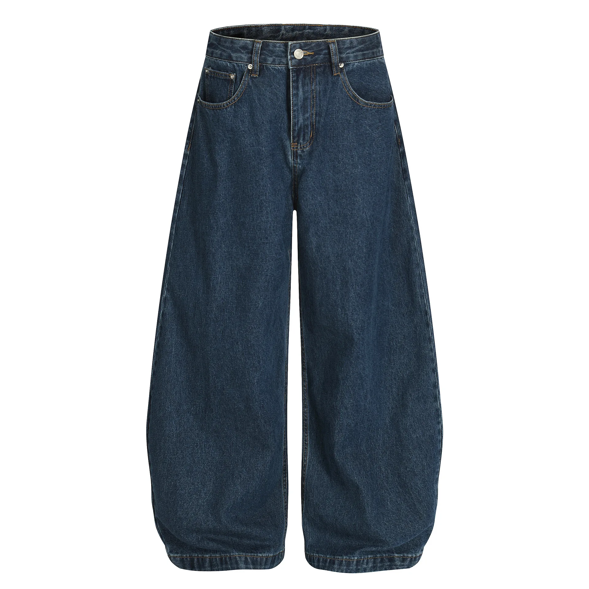 

MWJLPWQ American Denim Pants For Men Fashion High Street Simple Jeans Versatile Loose Wide Leg Trousers 2026 Spring New 13421