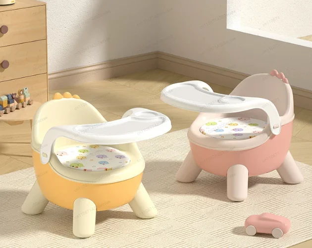 Cute Baby Infant Toddler Eating Dining Sound Chair Backrest Sit Learning Stool Multifunction Home Removable Table Seat for Kids