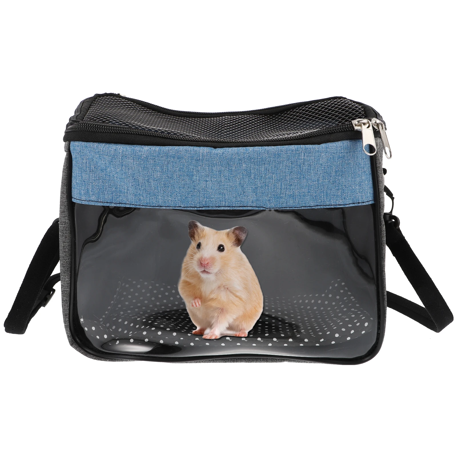 

Tote Bags Portable Pet Small Carrier Daily Guinea Pig Squirrel Outdoor Hamster Blue Cloth Travel