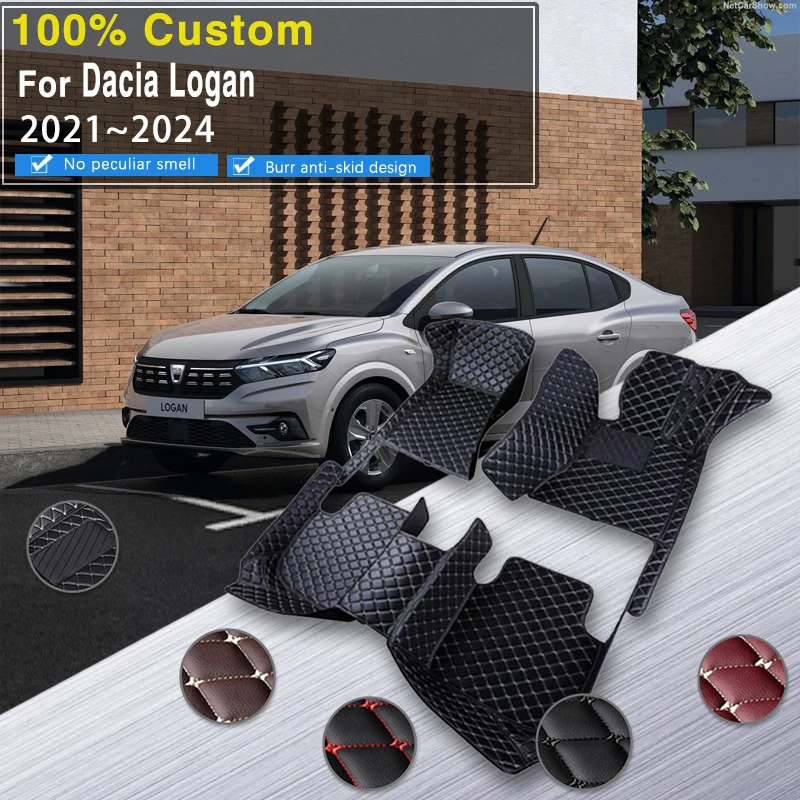 Car Floor Mats For Dacia Logan III Renault Taliant Logan LJI MK3 2021 2022 2023 2024 Waterproof Pad Car Mats Car Accessories