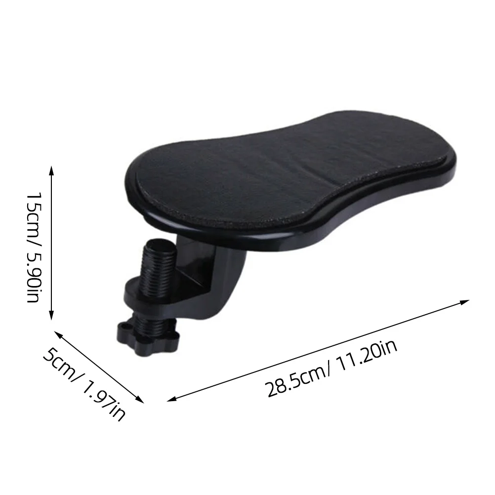 

Adjustable Wrist Rest Support Rotatable 180 Degree Soft Pad For Computer Armrest Home Office Use Black Mouse Pad Cushion