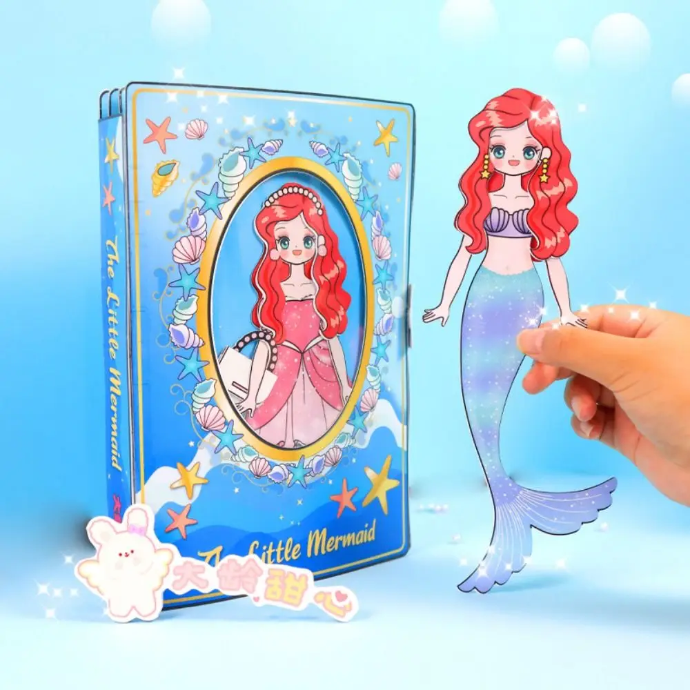 

No Cutting Quiet Book DIY Toy Play Repeatedly Dress Up Game Quiet Book Handmade Handbook DIY Cute Princess Book