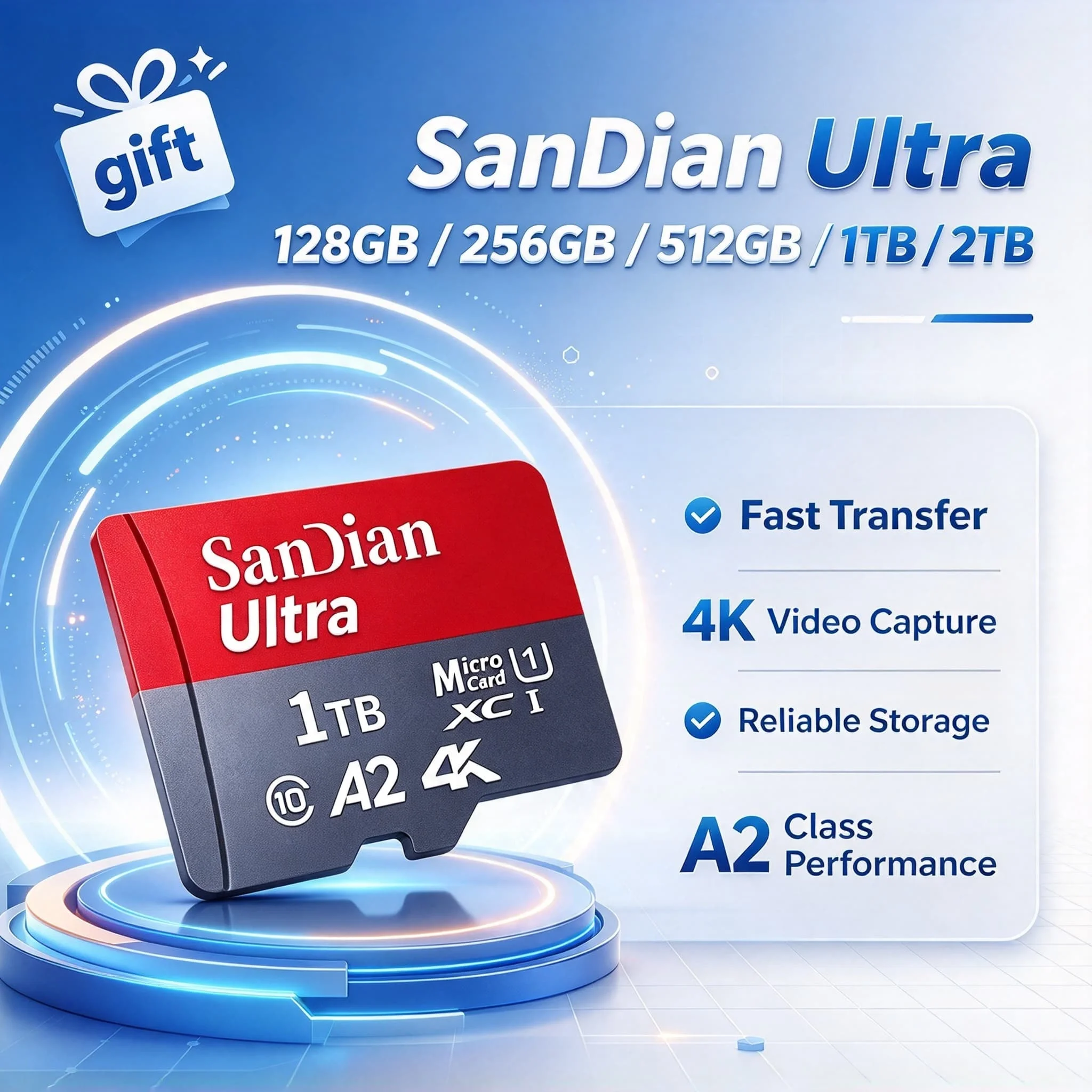 Micro TF SD Card 128GB 256GB 4K Video Class 10 High Speed Stable Memory for MP3 Phone Camera Ultra Core Pro Speed Premium