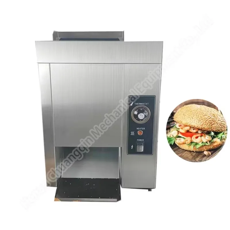 Bun Toaster Hamburger Hamburger Breakfast Sandwich Maker Commercial Stainless Steel Double Layer Burger Grill Machine