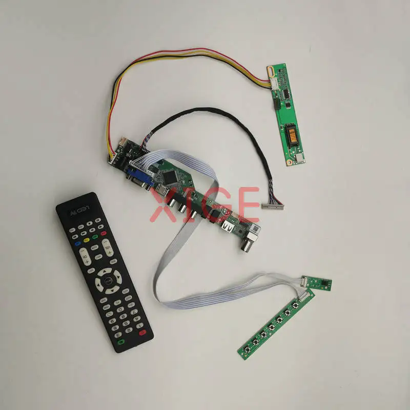 

Плата контроллера ЖК-экрана для N121X4 N121X5 HT12X12 TM121XG 1024x768 1-CCFL 1024*768 20-контактный LVDS USB+AV+VGA+HDMI DIY-комплект