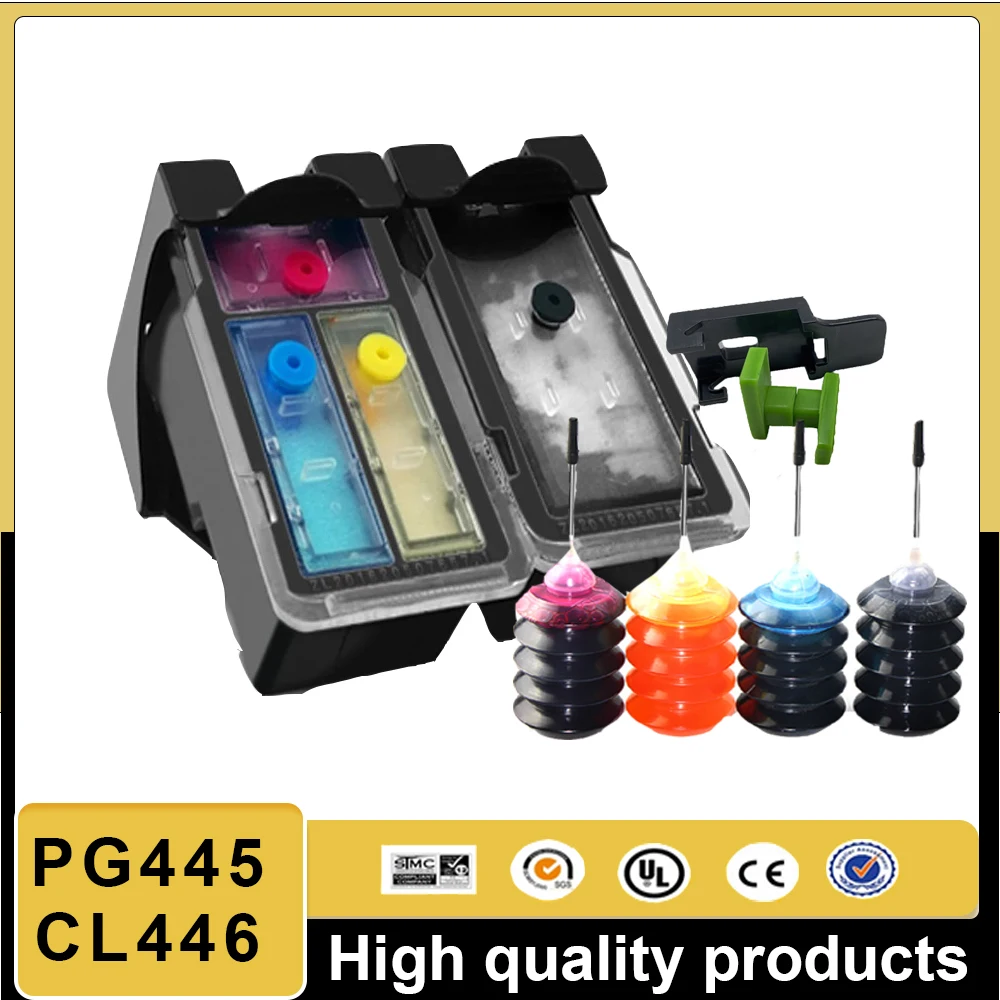 

For Canon PG-445 CL-446 445XL 446XL Ink Cartridge PG445 Pixma MiP2840 MG2440 MG2540 MG2540S MG2545S MG2940 MG3040 MX494 TS3140