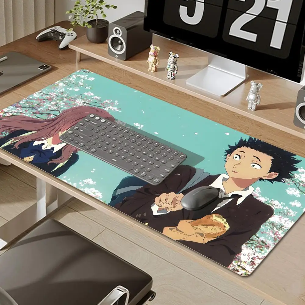 Koe No Katachi ماوس الوسادة ألعاب كول جديد 80x30 سنتيمتر نوت بوك ماوس حصيرة لوحة ماوس للألعاب كبيرة رائعتين ماوس الكمبيوتر مكتب بادماوس الحصير #2