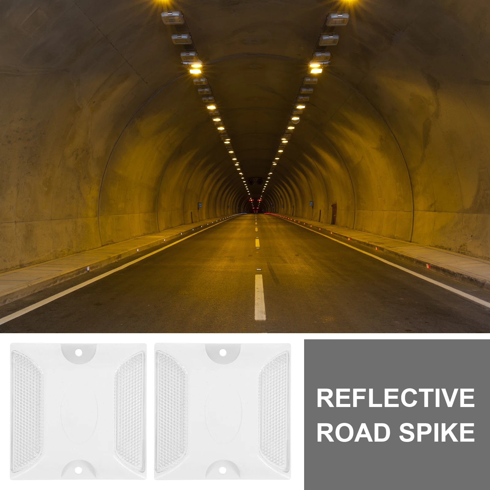 4 Pcs Delineator Reflective Road Markers Driveway Accessories Reflectors Pavement