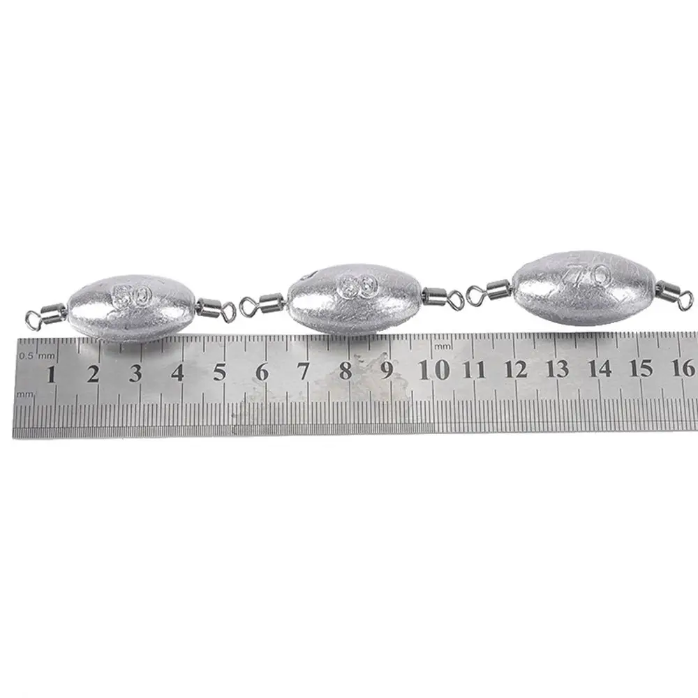 5PCS Split Weights Additional Weight Line Sinkers Olive Shaped Fishing Lead fall Sinker Droplets Weights