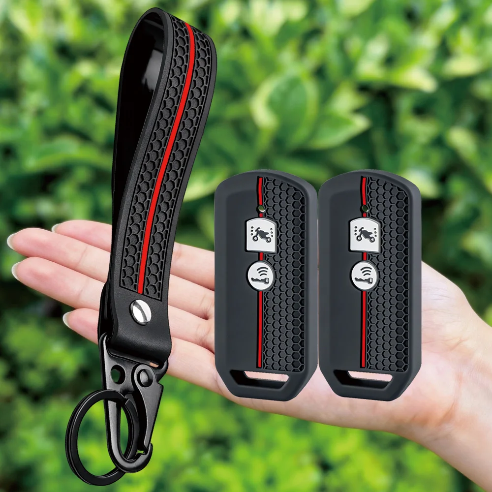 Keychain Silicone Holder Key Case For Honda SH 125 Forza 350 250 750 ADV 150 X-ADV SH150i SH300 150 PCX 125 2020-2023 Key Cover