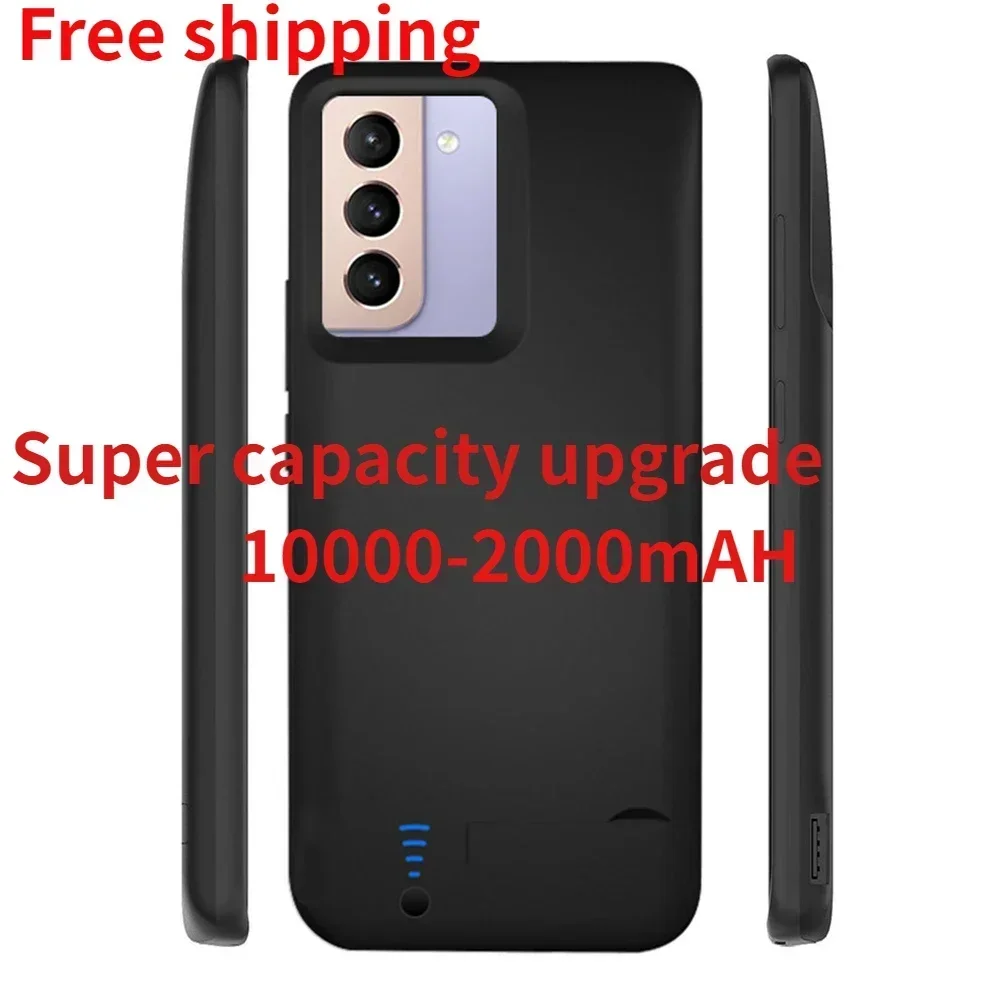 

Battery Charger Case For Samsung Portable Extended Charging Case Galaxy S21 Plus Fe Power Bank 5G 10000 20000Mahs21