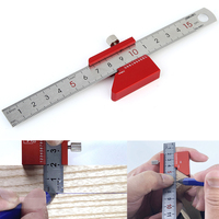 150mm 45/90 Degree Steel Ruler Positioning Slide Stops Woodworking Right Angle Ruler Square DIY Measuring Tool Carpentry Tool