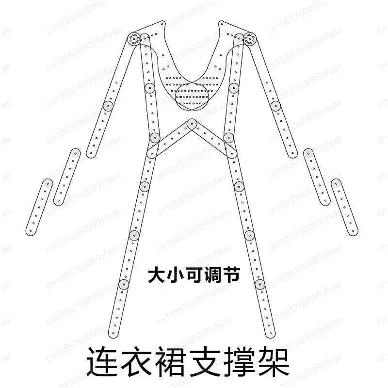 

Practical hanger acrylic invisible hanger, clothing hanging prop dress shooting women's clothing modeling rack
