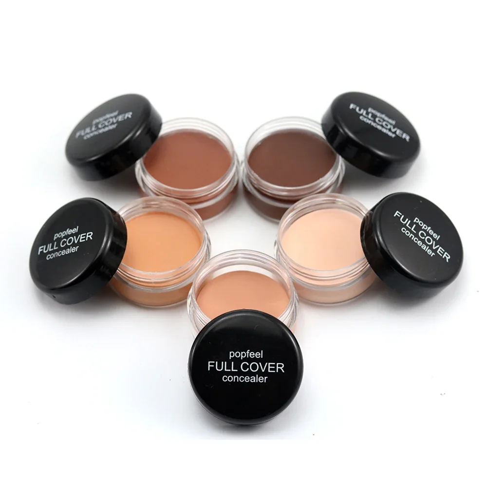 Heallor Popfeel Makeup Cover 5 Colors Full Coverage Concealer High Coverage Concealer Waterproof Long-lasting Liquid Foundation