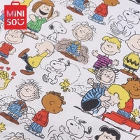 Cartoon Snoopy Happy Time, 100 Cotton Fabric Sewing Material Needlework Home Textile,DIY Patchwork Fabric Material By Half Yard