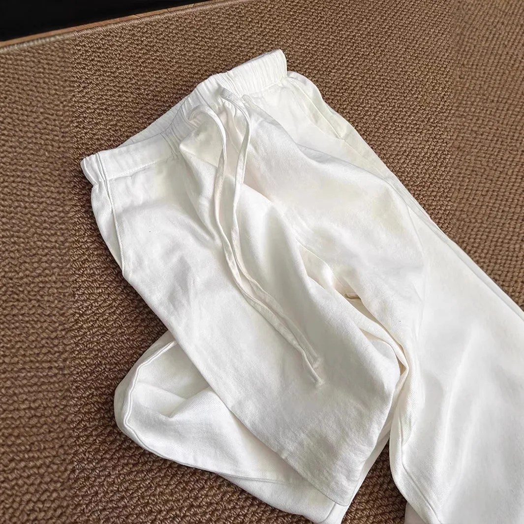 

Cotton And Linen Tooling Trousers Men's Tether Loose Straight Sunscreen Trousers Thin Breathable Linen Casual Trousers Tide