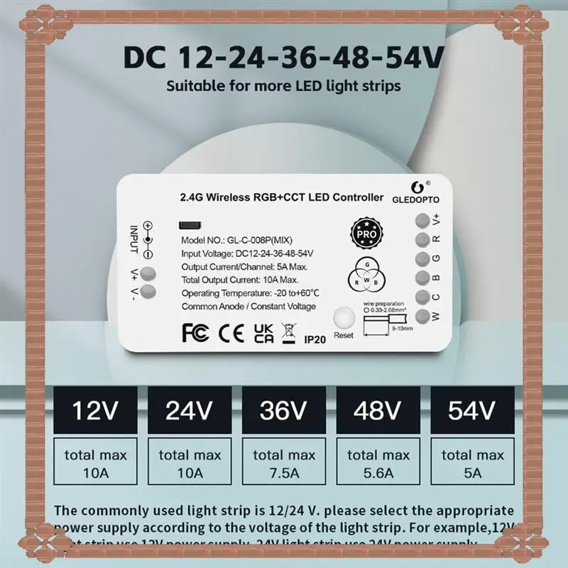24-Hour Delivery GLEDOPTO PWM Dimming Zigbee 3.0 LED Strip Controller RGBCCT RGBW Pro White Light Mix Smart Phone App Voice Cont