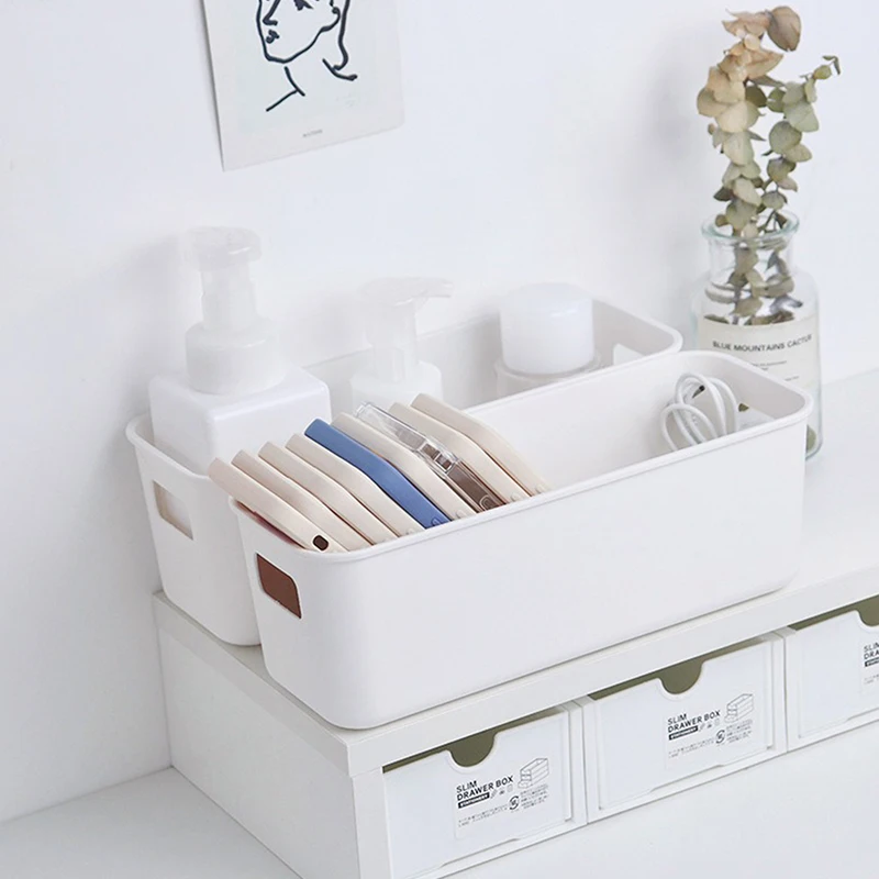 Multifunctional Desktop Storage Box Toiletries Cosmetic Sundries Plastic Storage Organization Box Drawer Organizer