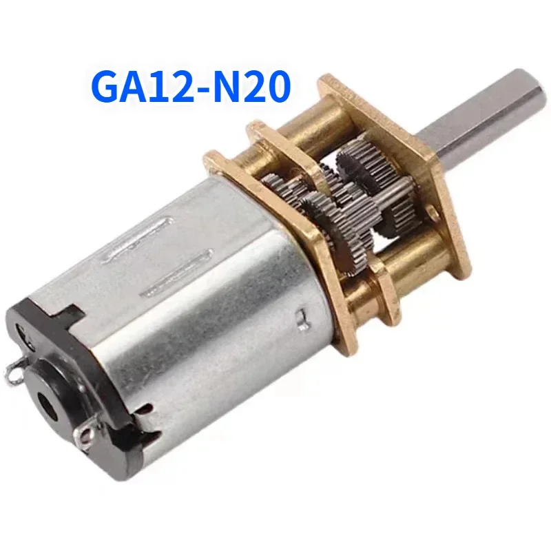 GA12-N20 DC 3V 6V 12V Micro Motor Full Metal Gearbox Gear Reducer Motor 30RPM 50RPM 60RPM 150RPM 200RPM 300RPM 600RPM 1000RPM