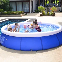 3Meter big size Childrens Inflatable PVC Round Swimming Pool Summer Home Outdoor Adult Bathtub Clip Net Thickened Cushion Pool