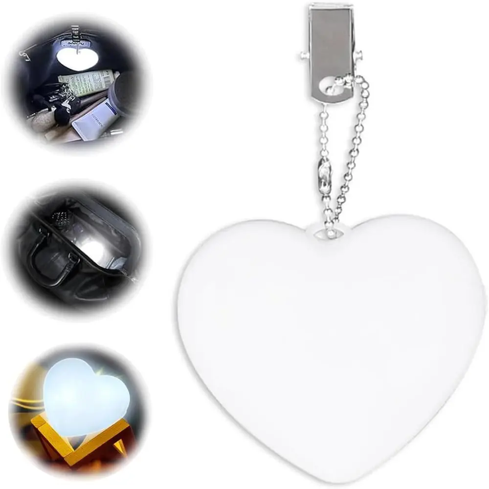 New Heart Pattern LED Sensor Purse Light Smart Touch Activation Portable Purse Glow Light Handbag Light Purse Accessories