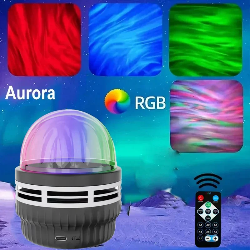 Aurora Night Lights Projector Northern Light Starry Projector Lamp with Remote Control for Home Theater Room Decor Kids Gifts