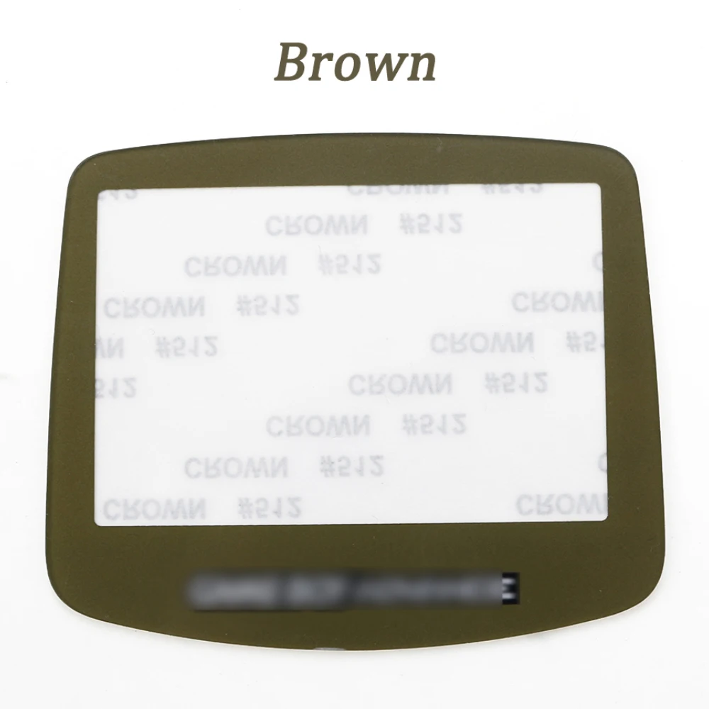 1PC Color Plastic Screen Mirror Replacement Parts Lens Protection Cover With Back Sticker Suitable For GBA Game Consoles
