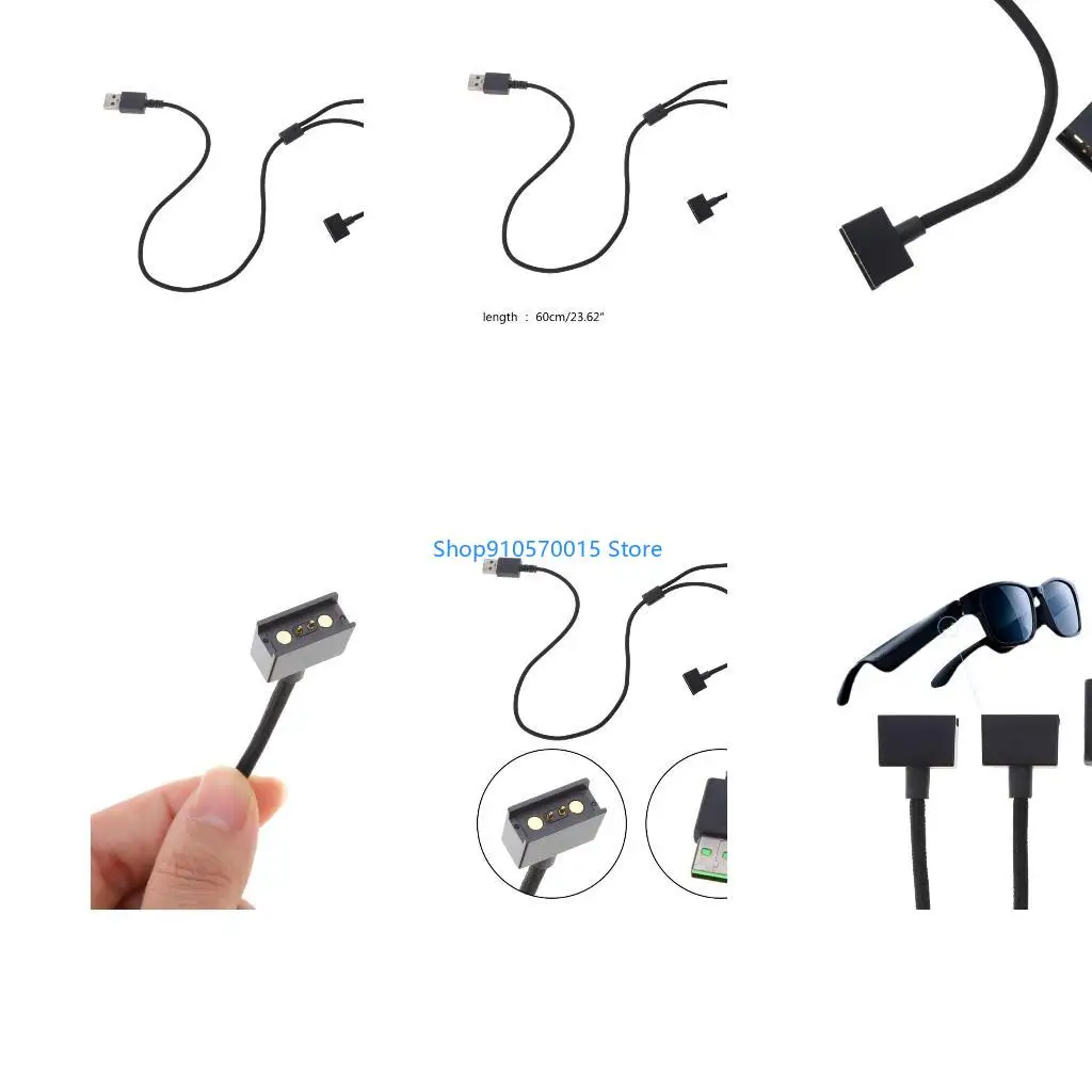 B95C Soft USB Charging Cable for Anzu for Smart Glasses Line Replacement Wire 6