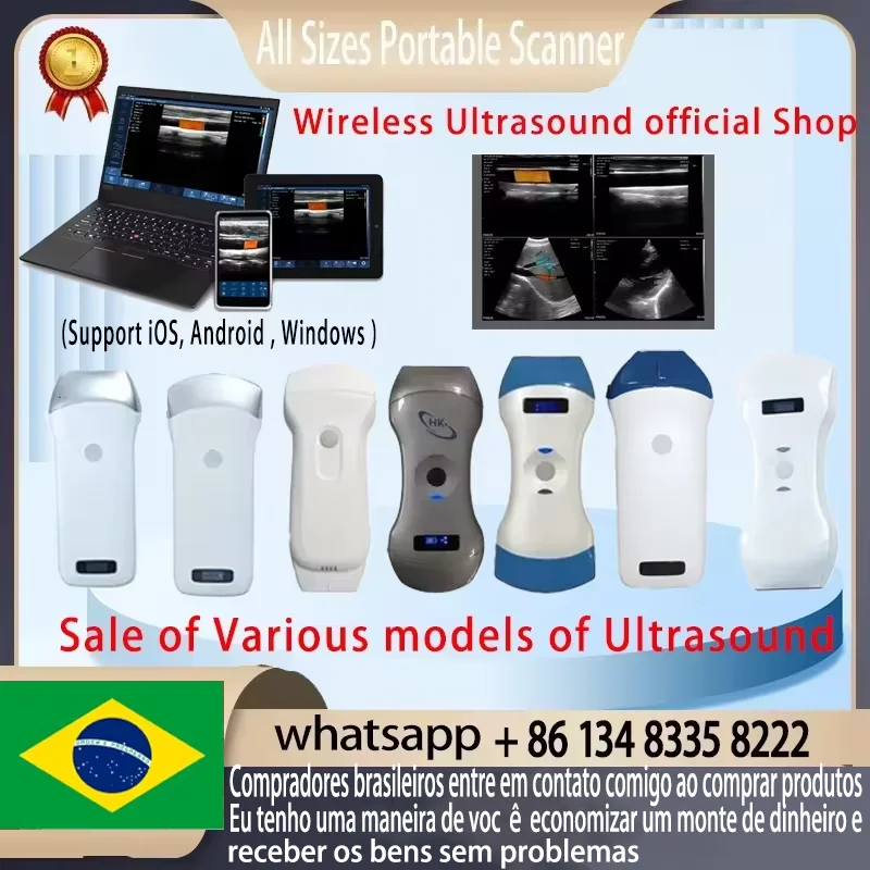 Sonostar marca fábrica portátil sem fio ultrassom sonda scanner máquina portátil wifi ultrassom scanner suporte oem