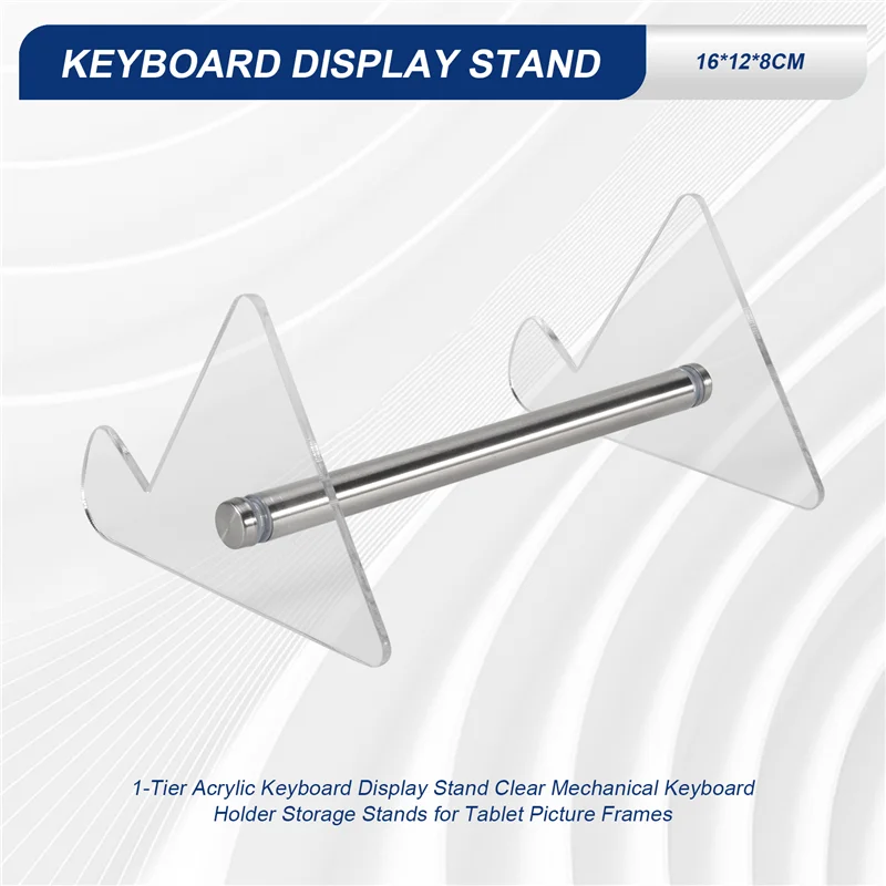 Practical-Transparent Keyboard Display Stand Clear Mechanical Keyboard Holder Storage Stands For Tablet Picture Frames