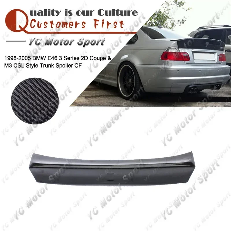 Autozubehör Carbonfaser CSL Style Heckspoiler passend für 1999-2005 E46 3er Serie 2D Coupé & M3 Kofferraumspoiler Ducktail